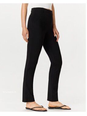 NWOT Quince Ultra-Stretch Ponte Straight Leg Pant Black XS 26"